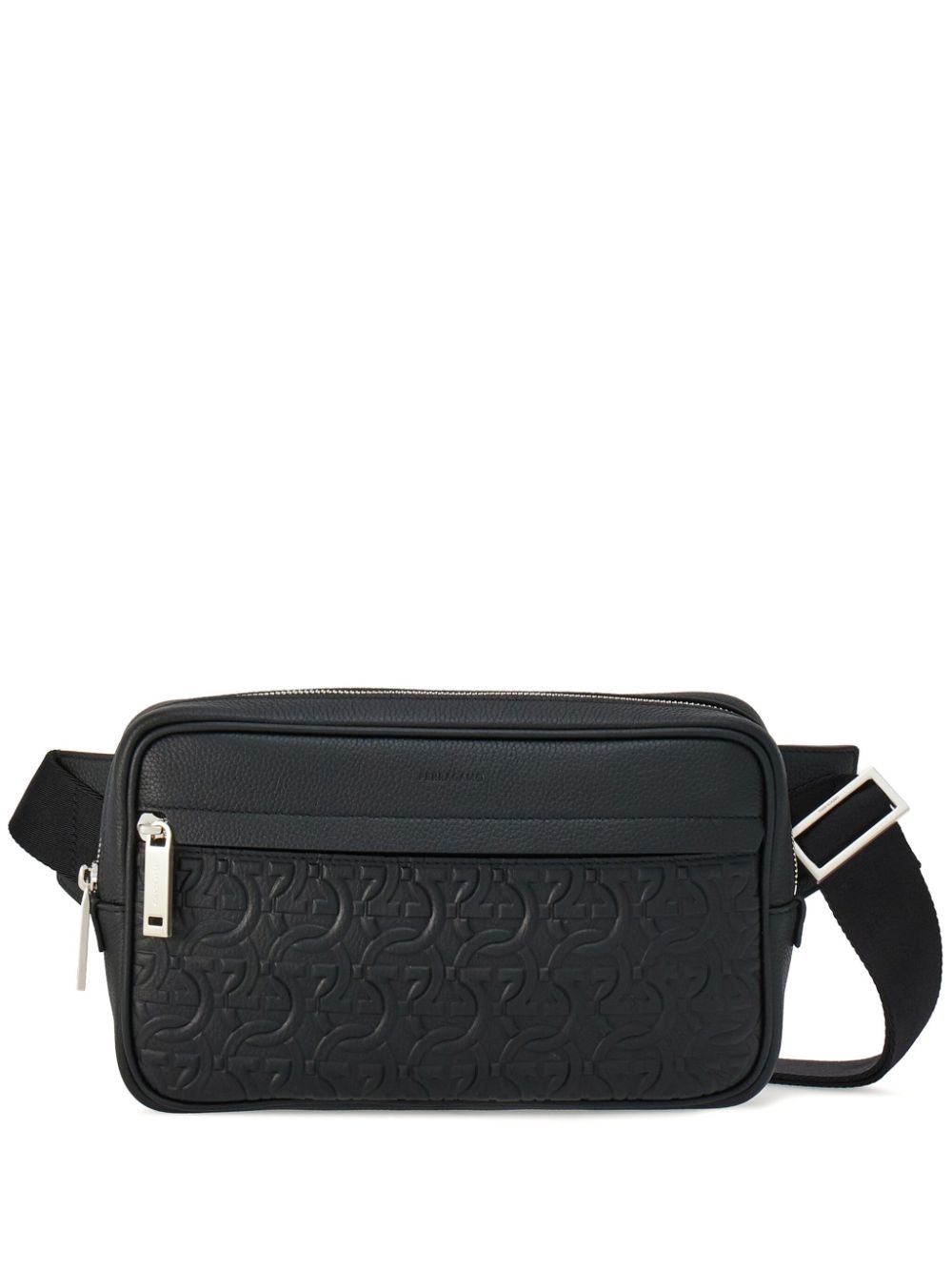 Ferragamo Gancini-embossed leather bag