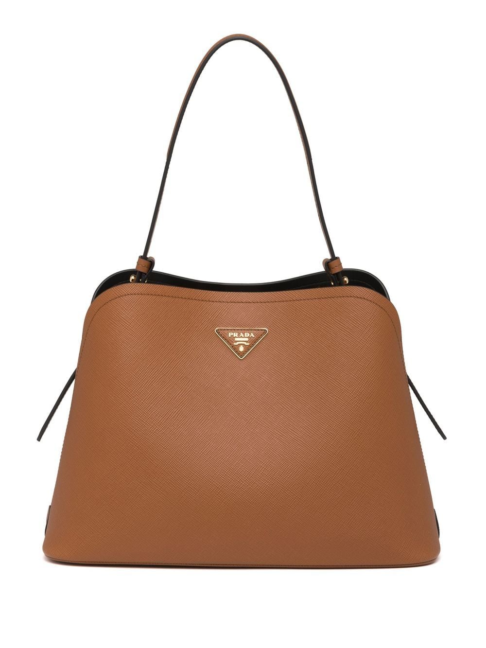Pra*a large matinee leather handbag