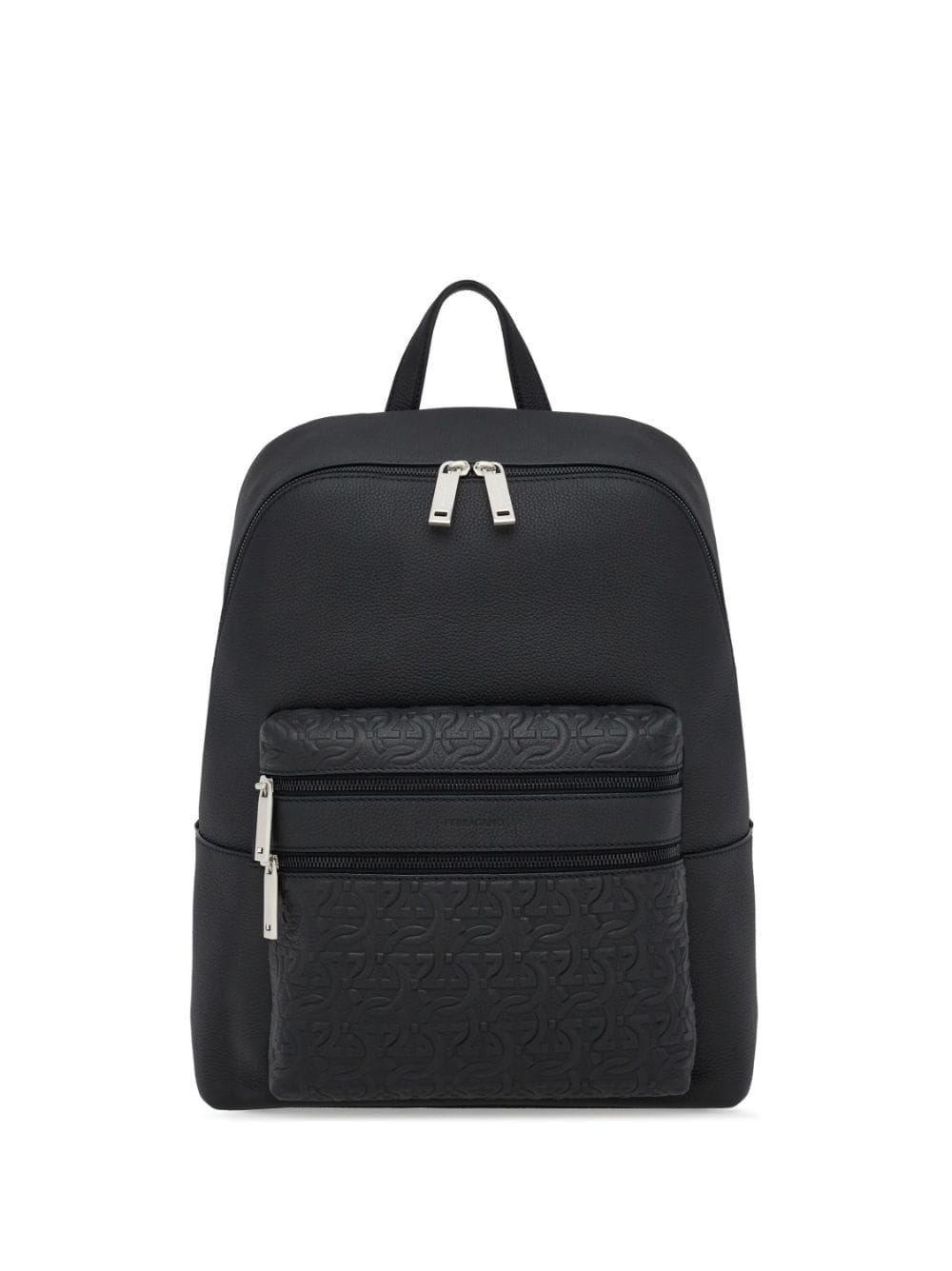 Ferragamo embossed-logo leather backpack