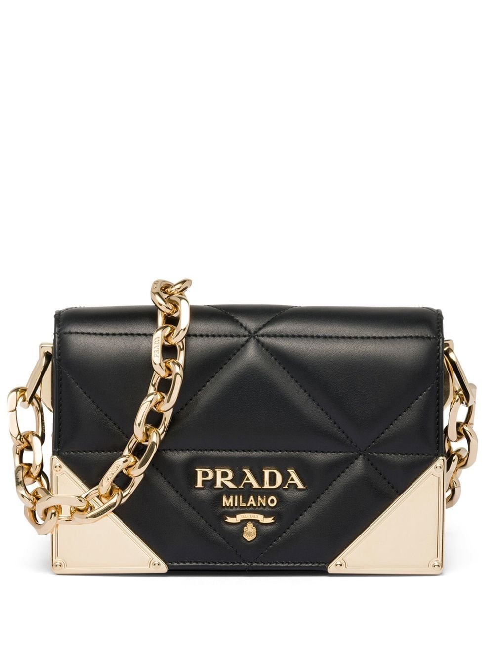 Pra*a quilted nappa leather shoulder bag