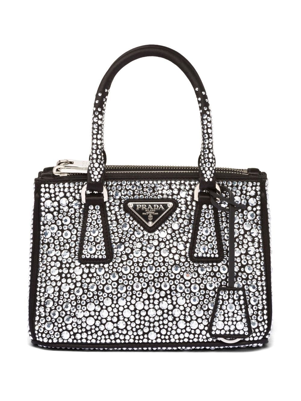 Pra*a galleria crystal-embellished satin mini bag