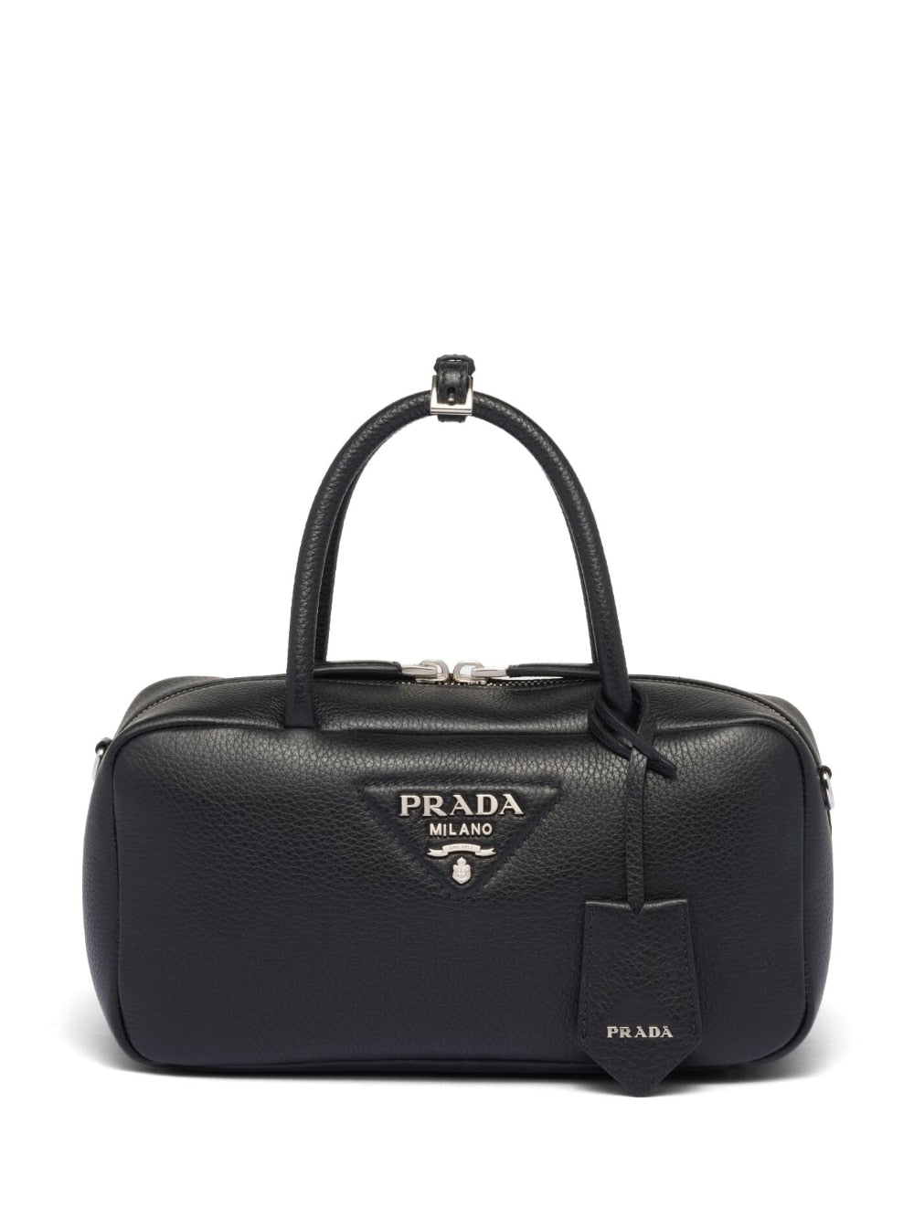 Pra*a logo-lettering top-handle bag