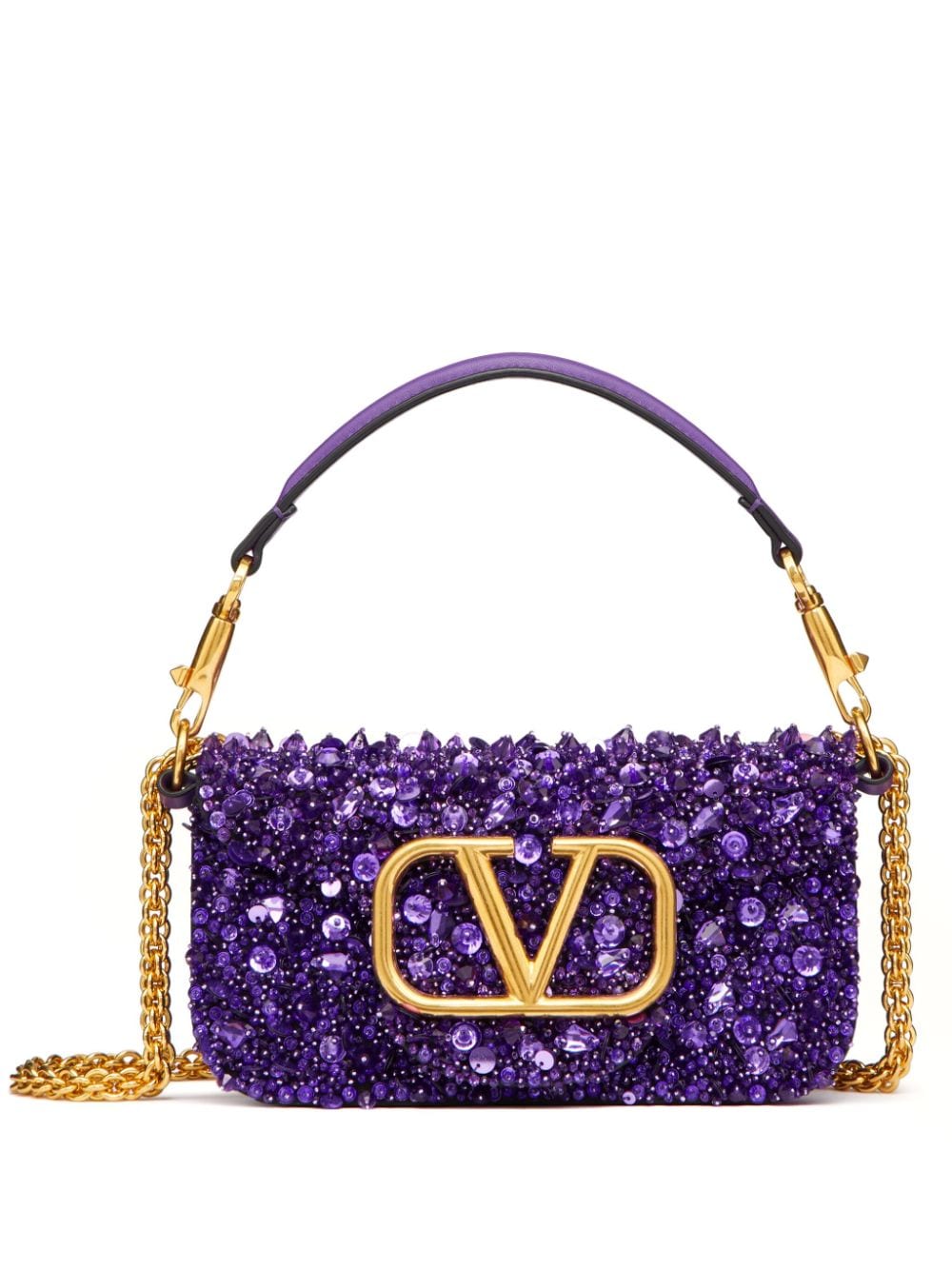 Valentino Garavani small Locò embellished shoulder bag
