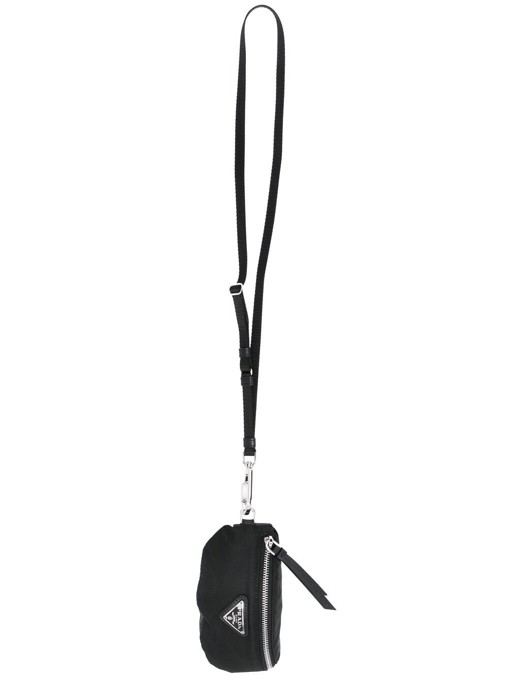 Pra*a small logo-plaque pouch