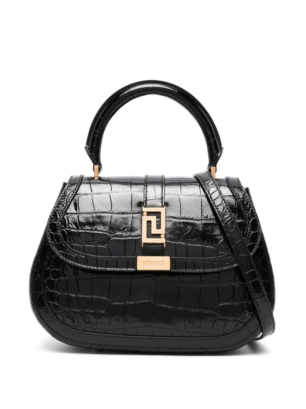 Versace Greca Goddess leather tote bag