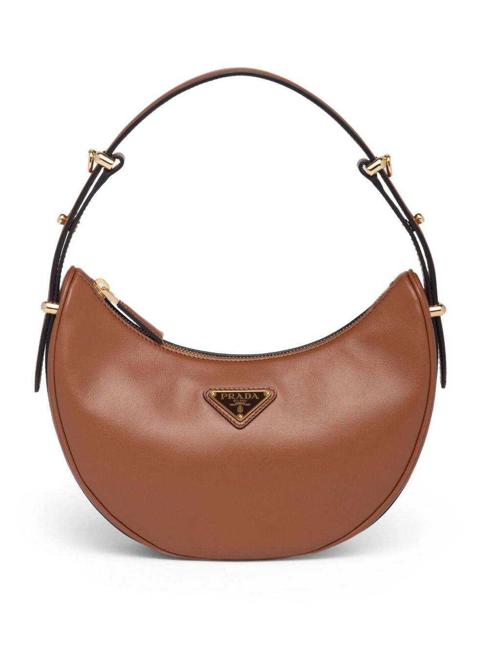 Pra*a arqué leather shoulder bag
