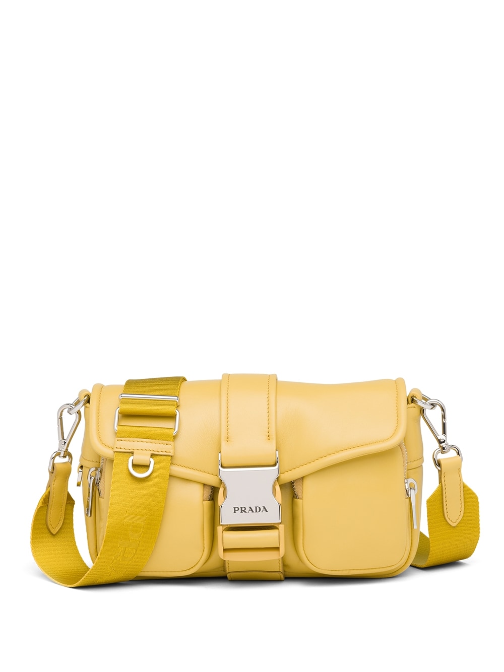 Pra*a buckle-detail leather bag