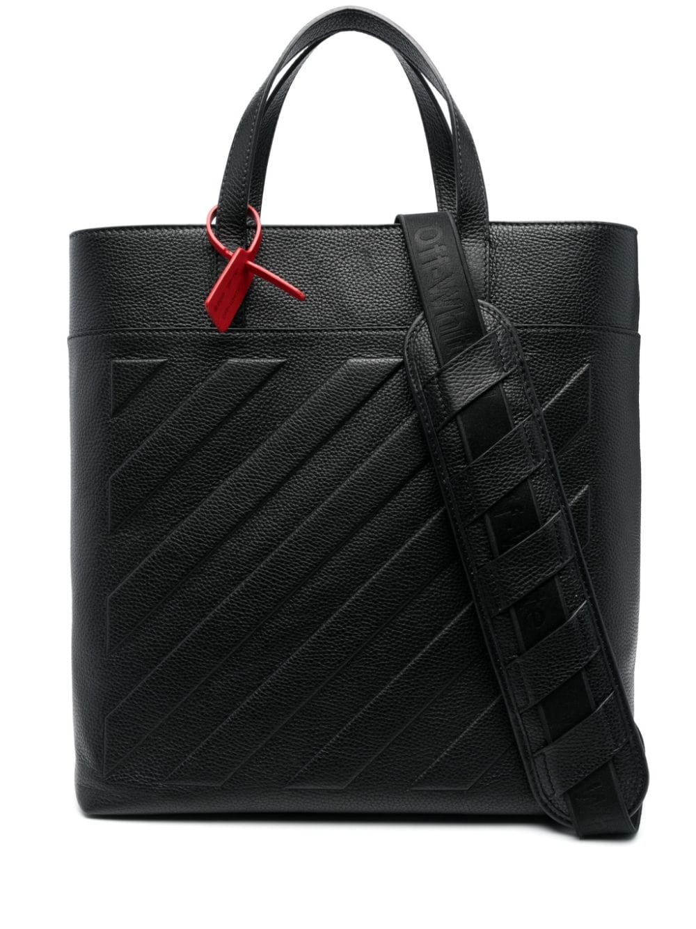 Off-White 3D Diag leather tote bag