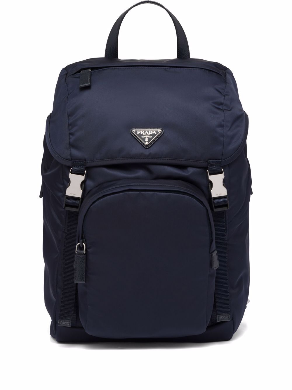 Pra*a re-nylon triangle logo backpack