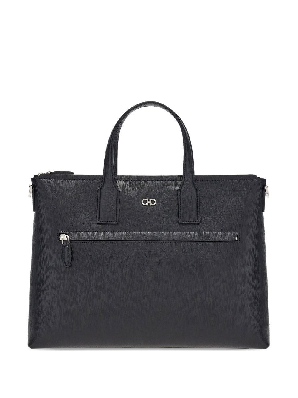 Ferragamo Gancini leather business bag