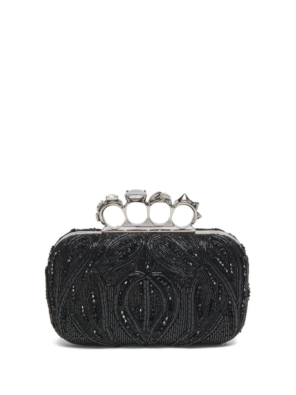 Alexander McQueen Knuckle beaded clutch