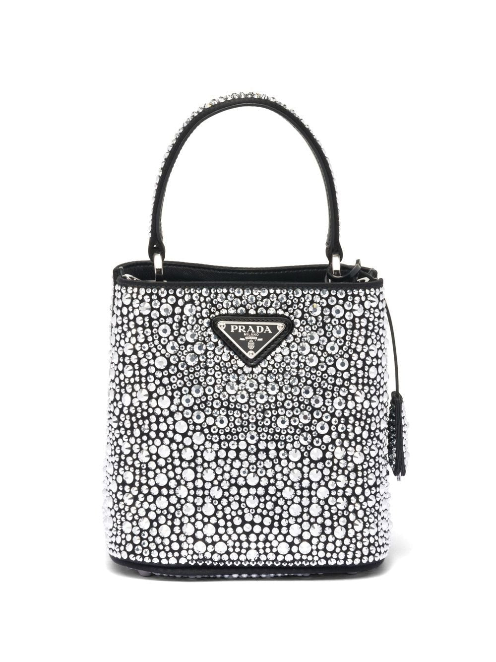 Pra*a small panier crystal-embellished tote bag
