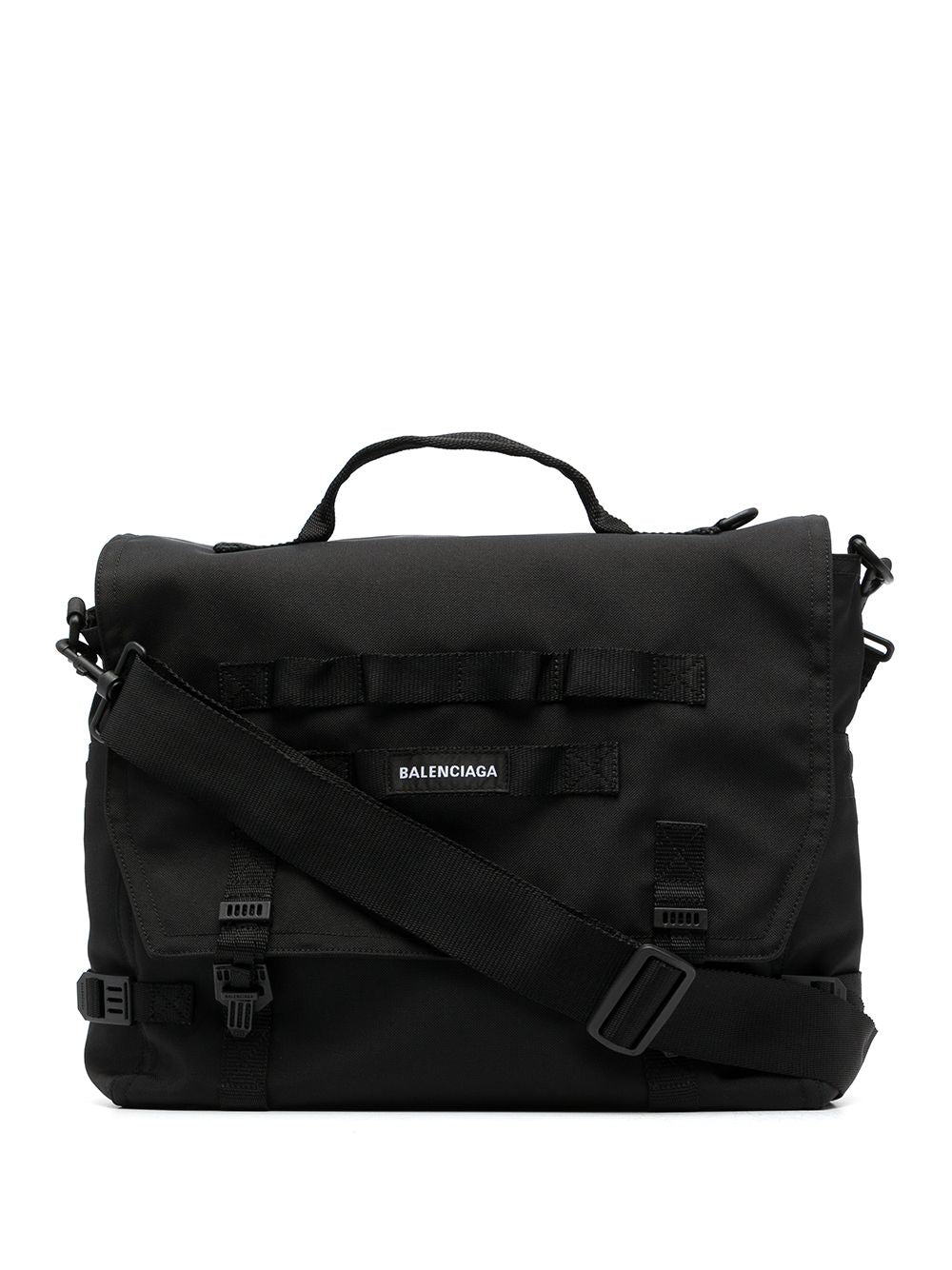 Ba*len*cia*ga logo-patch messenger bag