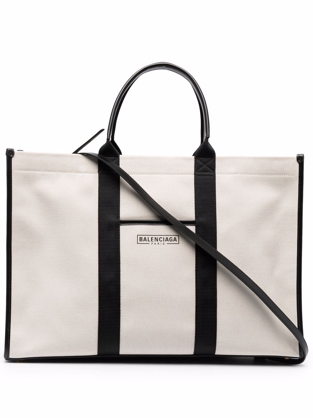 Ba*len*cia*ga two-tone organic cotton tote