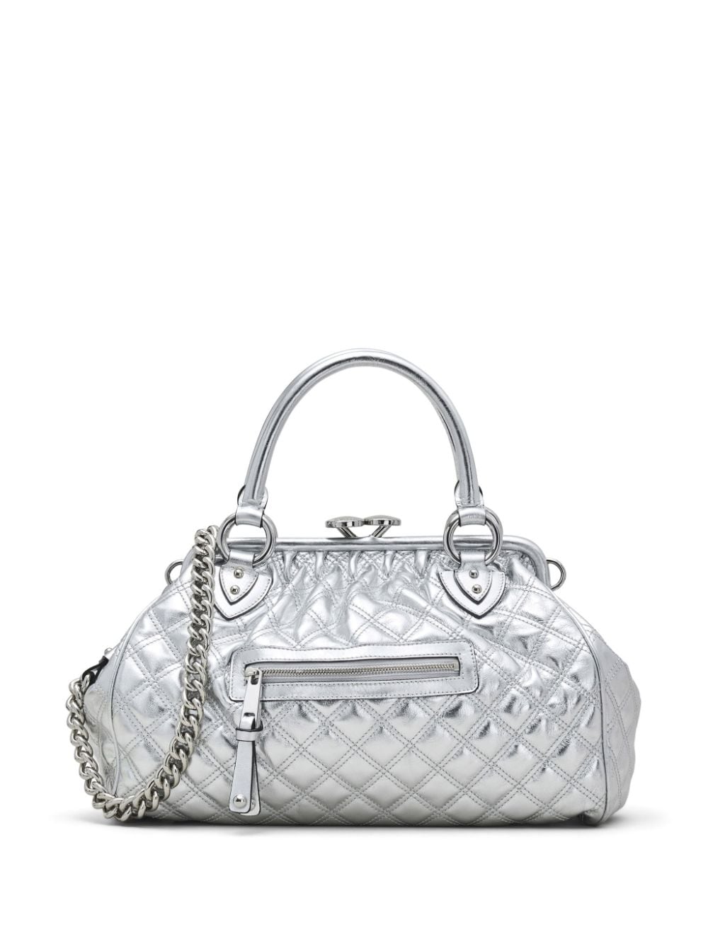 Marc Jacobs Re-Edition Quilted Metallic Leather Stam bag