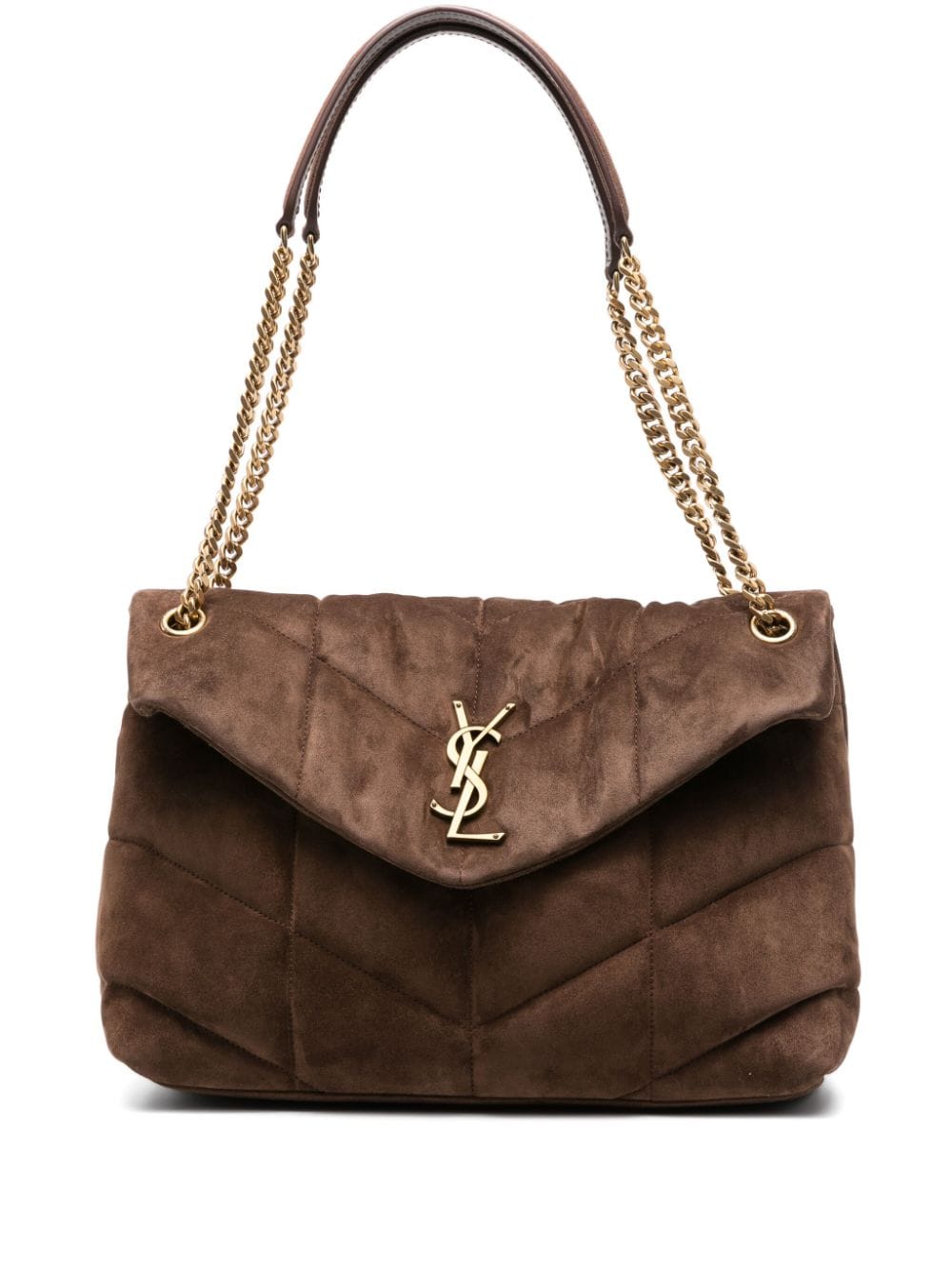 Saint Laurent Puffer logo-plaque shoulder bag