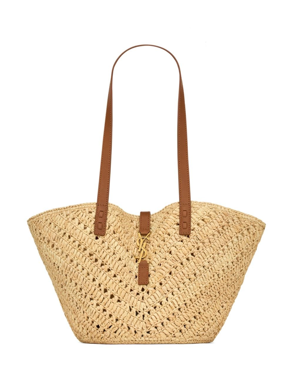 Saint Laurent medium Panier raffia tote bag