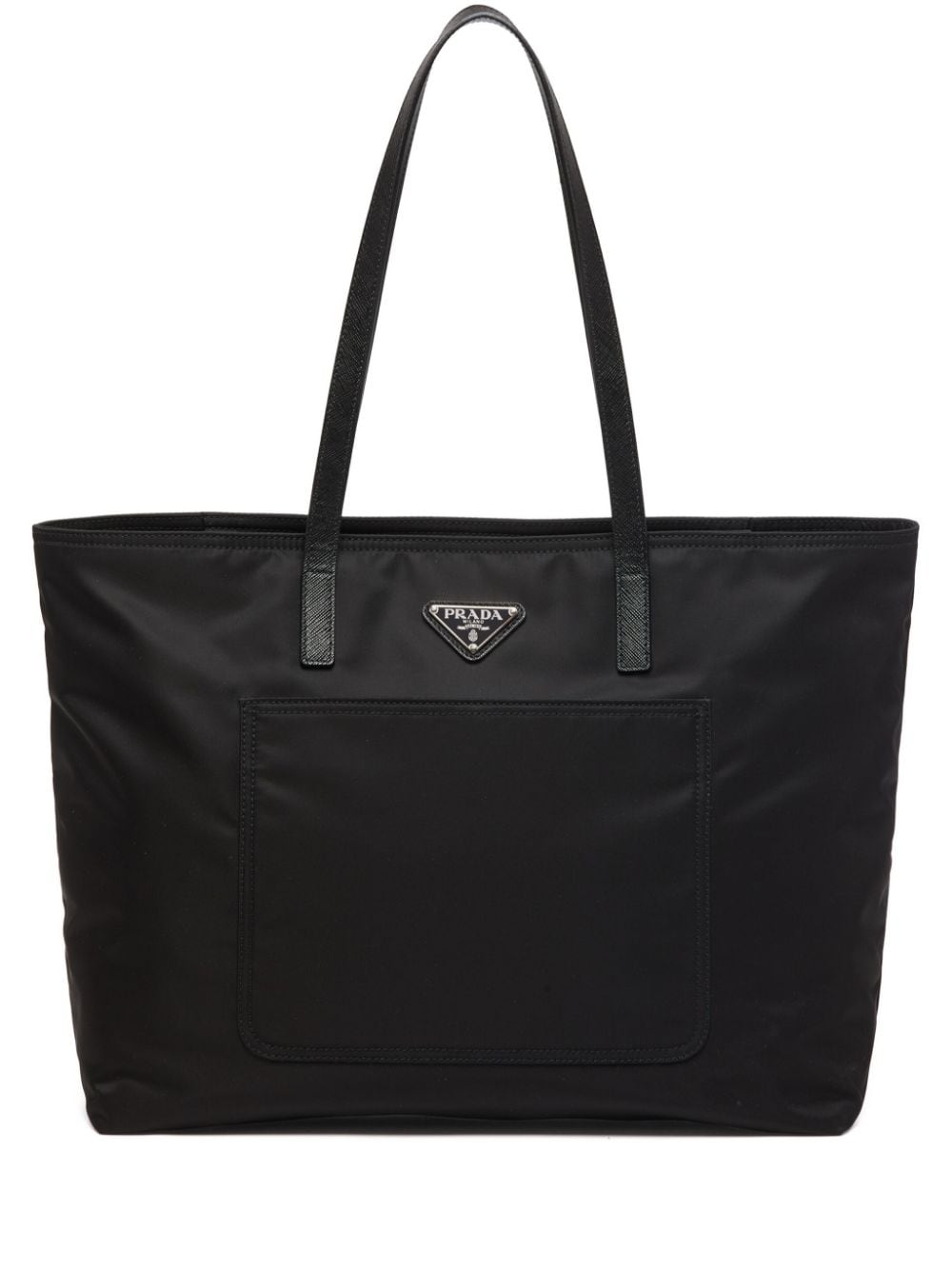 Pra*a re-nylon embroidered tote bag
