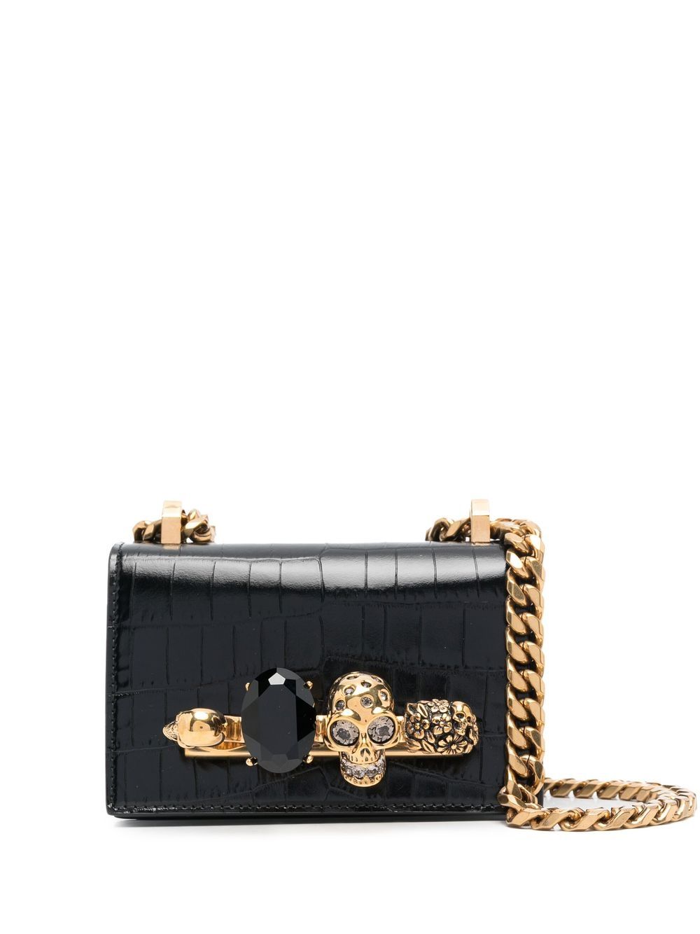 Alexander McQueen micro Jewelled Satchel bag