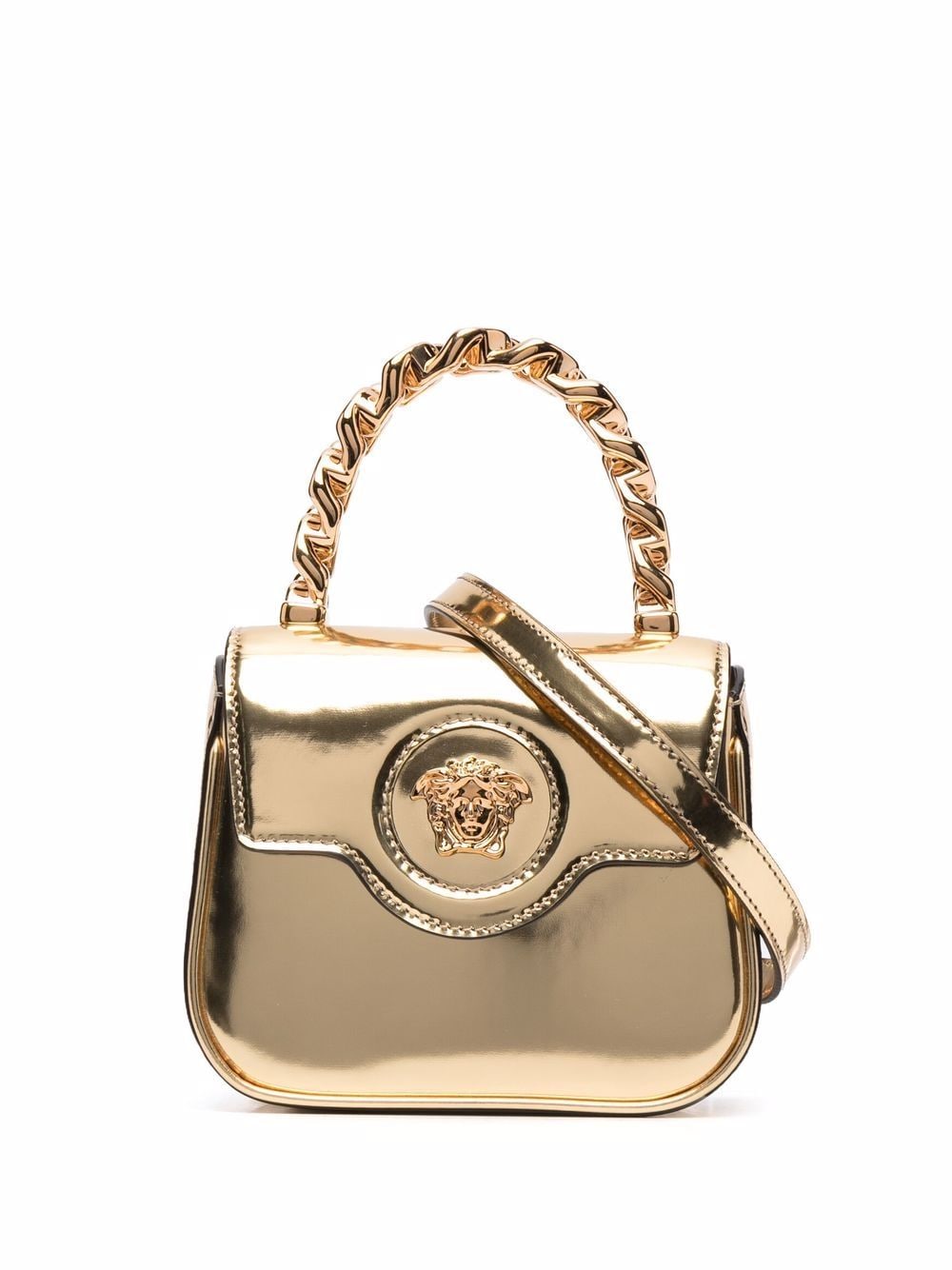 Versace La Medusa patent mini bag