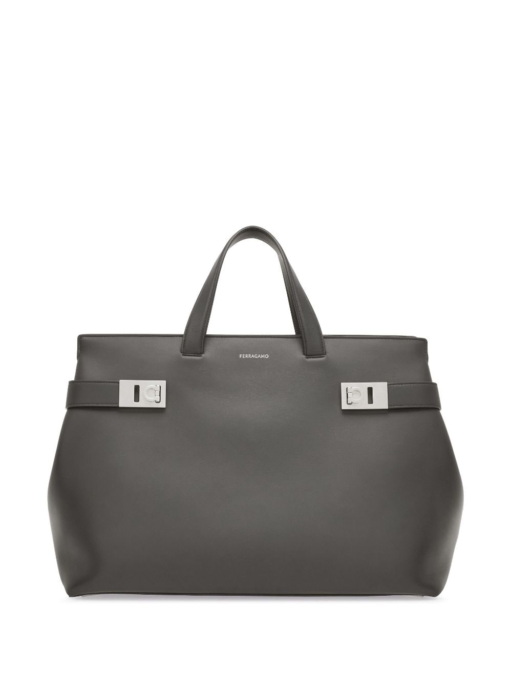 Ferragamo Gancini-buckle leather tote bag