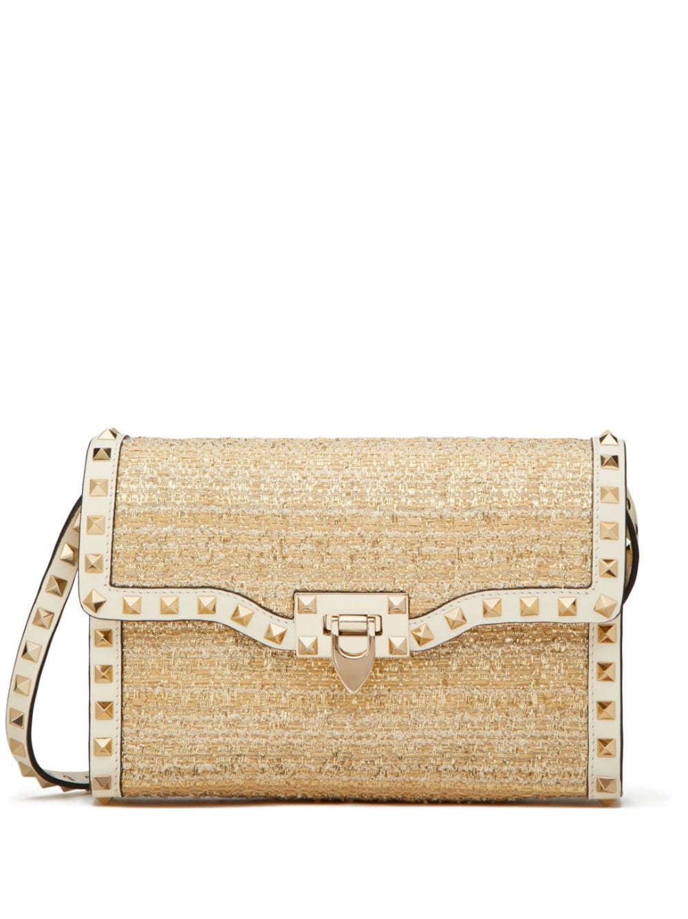 Valentino Garavani small Rockstud bouclé shoulder bag