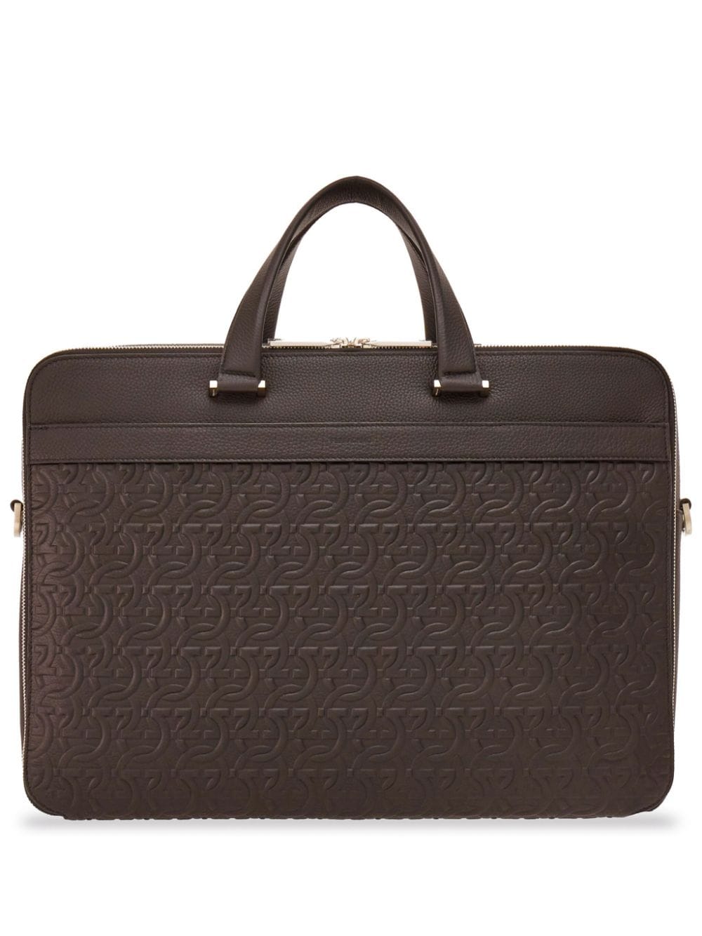 Ferragamo Gancini zipped briefcase
