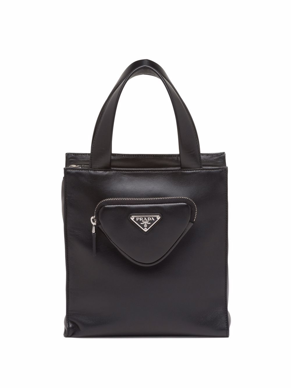 Pra*a triangle logo tote bag