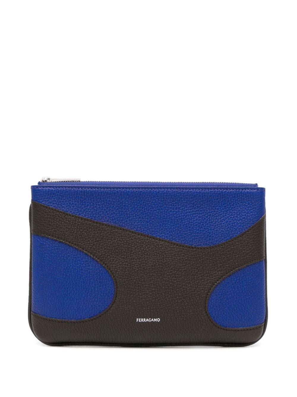 Ferragamo logo-stamp panelled leather bag