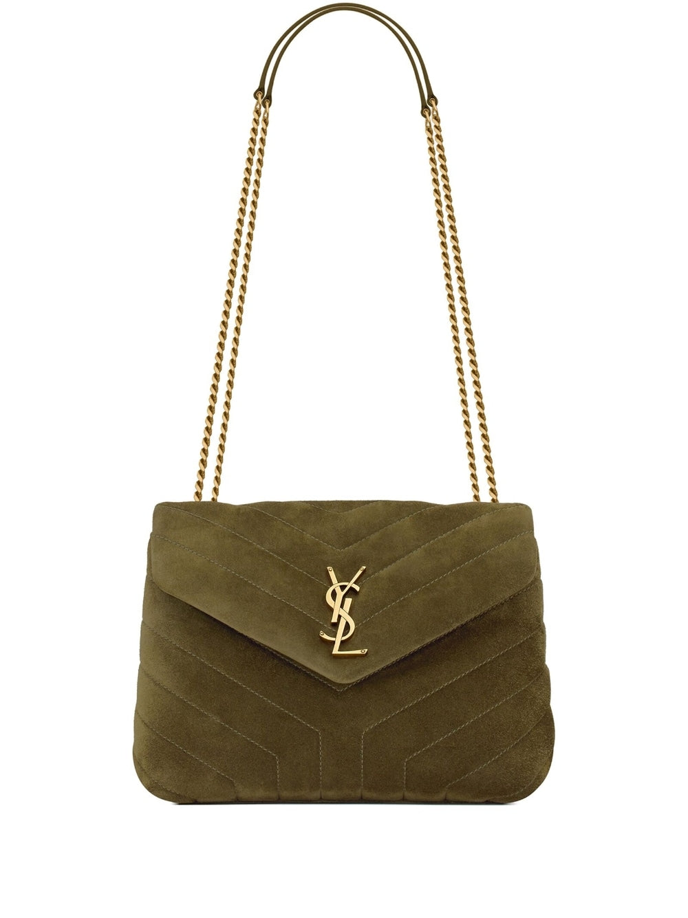Saint Laurent small Loulou quilted suede shoulder bag