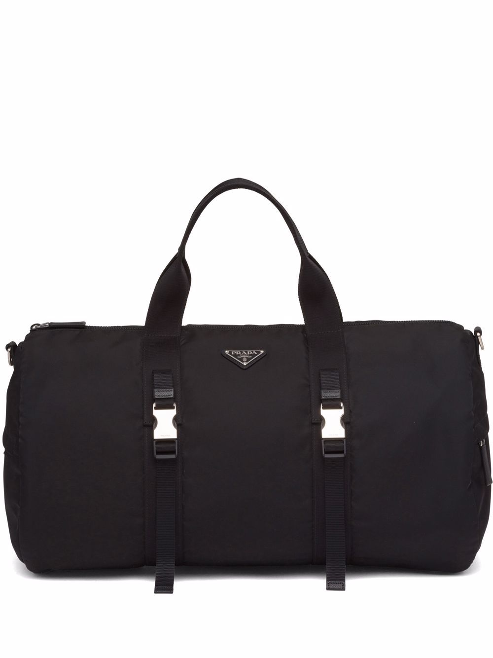 Pra*a logo-embossed saffiano leather bag