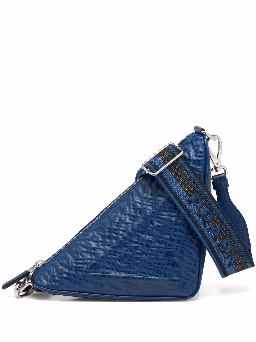 Pra*a saffiano leather triangle bag