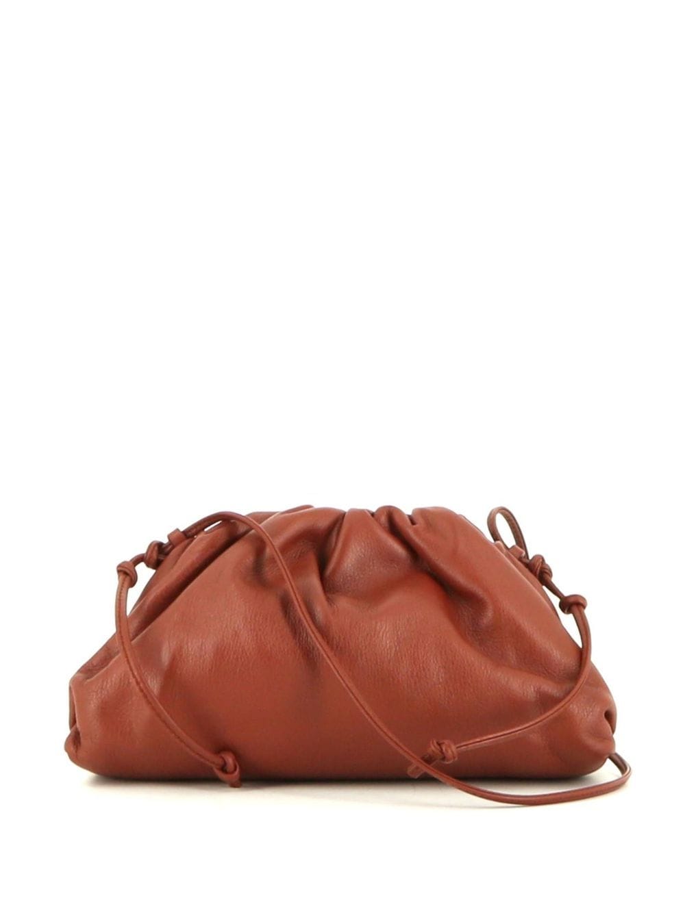 Bo*te*ga ve*ne*ta   mini leather ruched pouch
