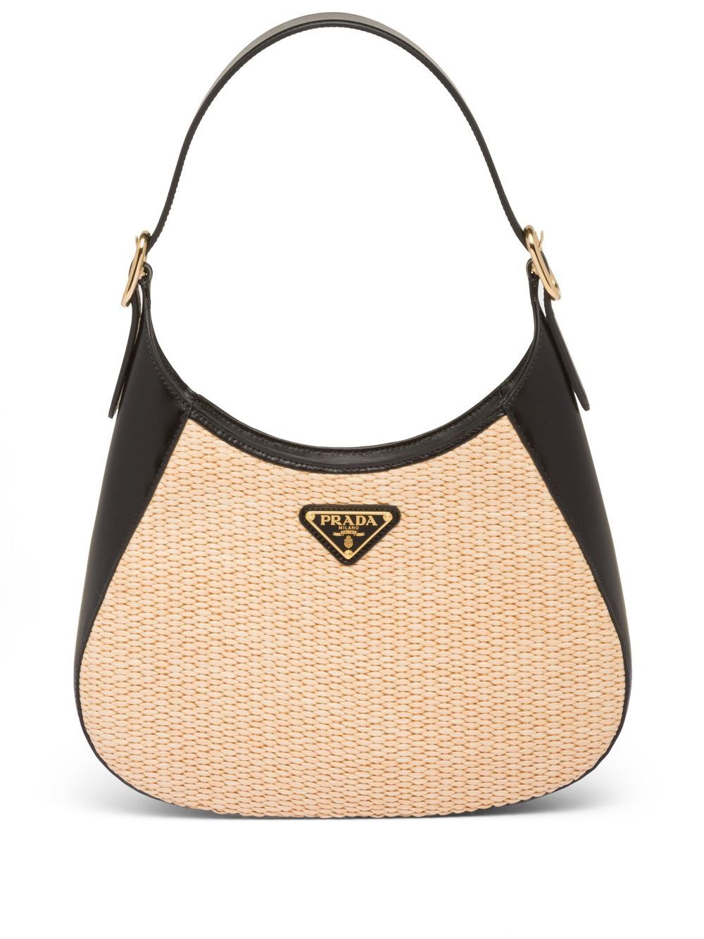 Pra*a triangle-logo shoulder bag