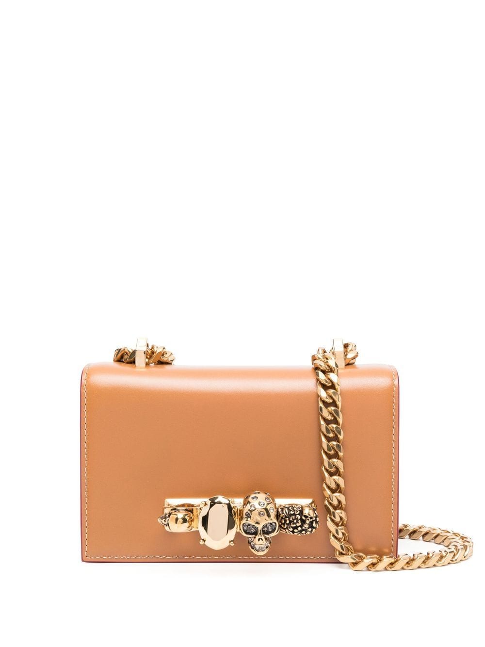 Alexander McQueen embellished leather crossbody bag