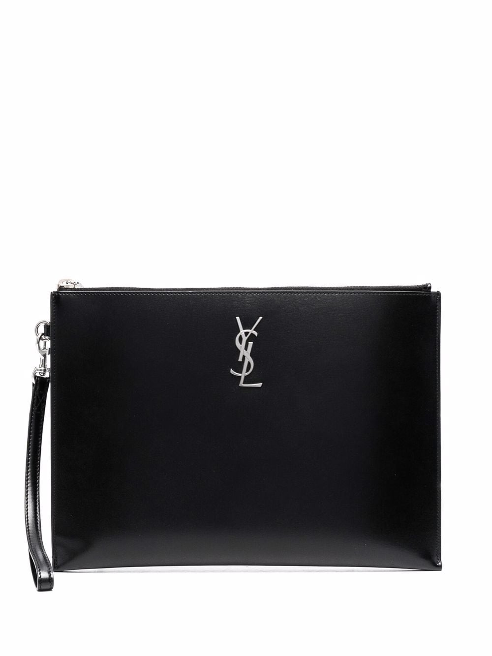 Saint Laurent logo plaque clutch bag