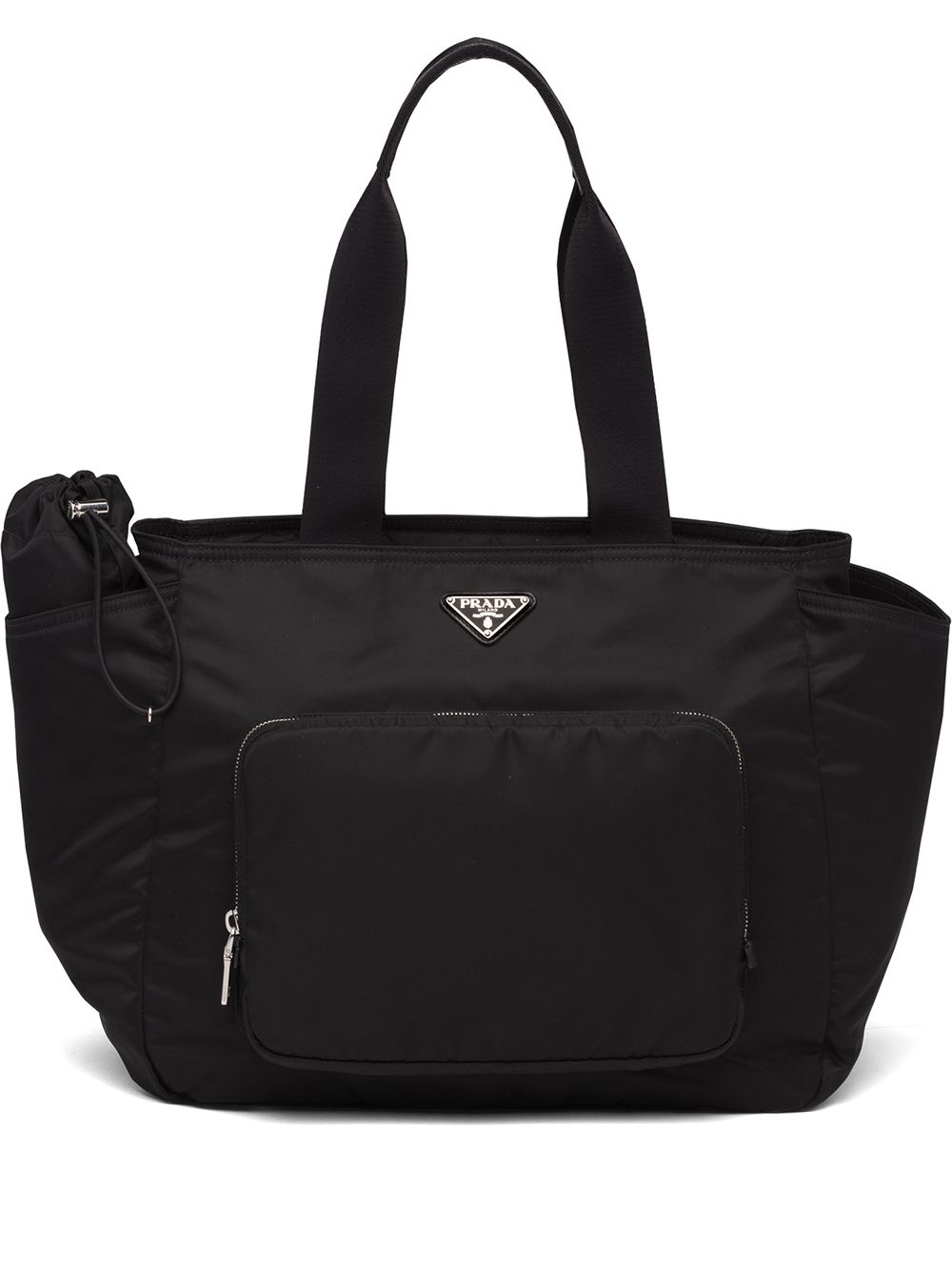 Pra*a enamel logo plaque changing bag