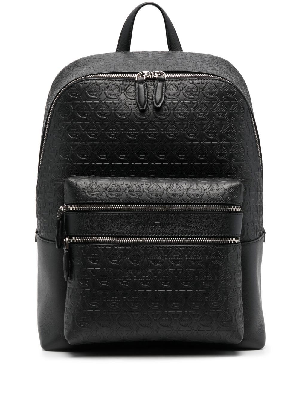Ferragamo leather logo-embossed backpack