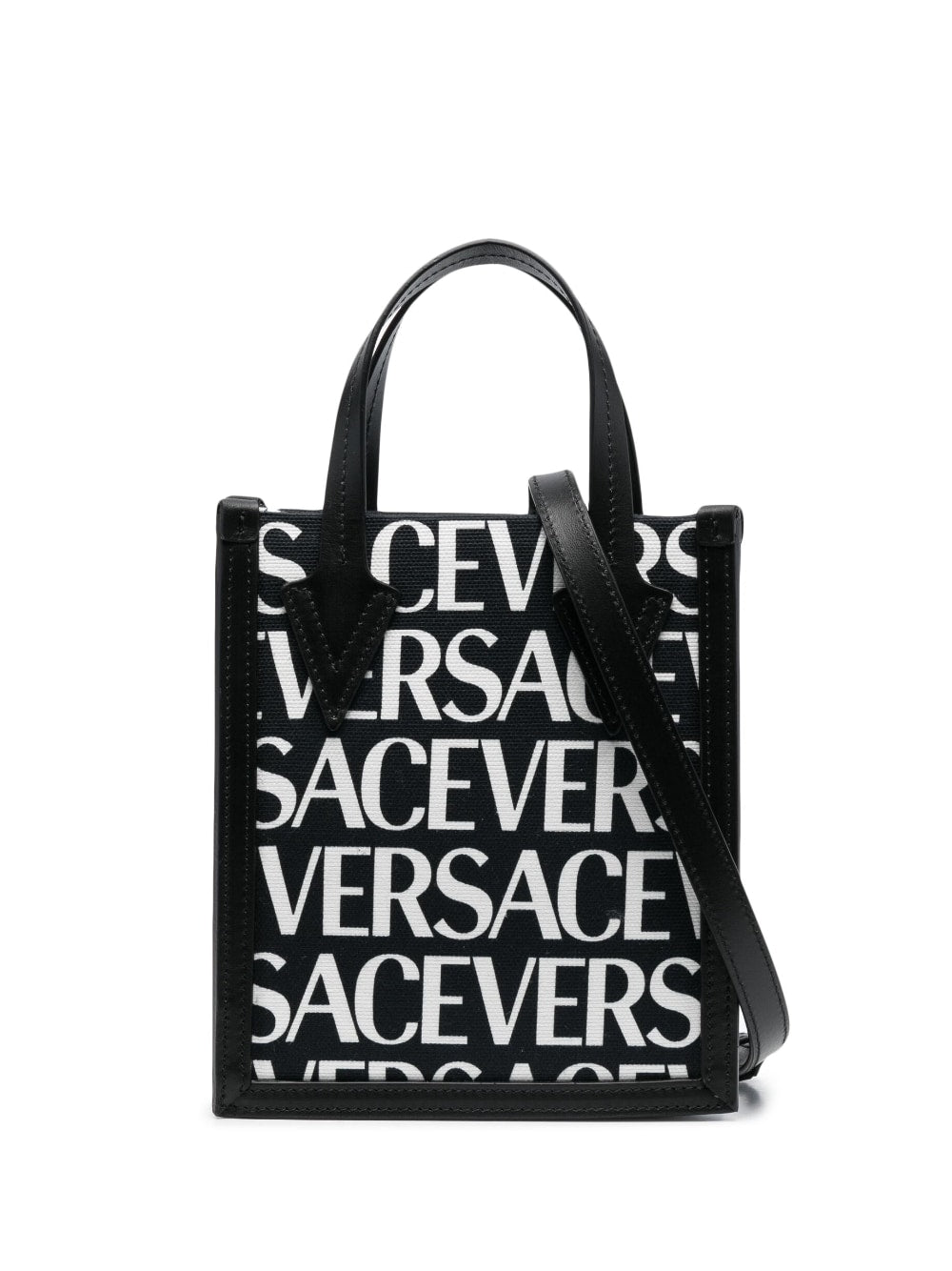 Versace logo-print tote bag