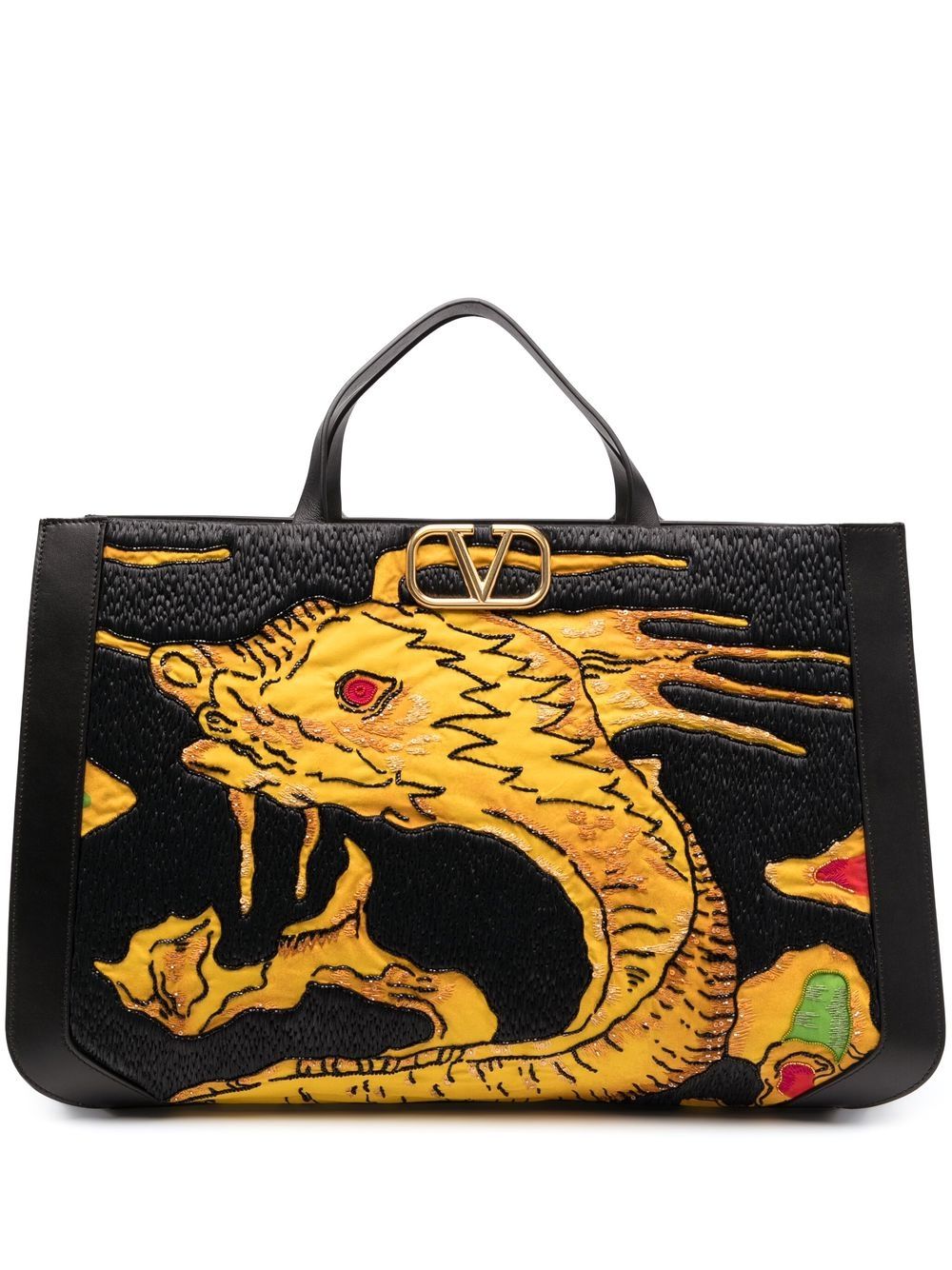 Valentino Garavani Drago Re-Edition VLogo embroidered tote bag