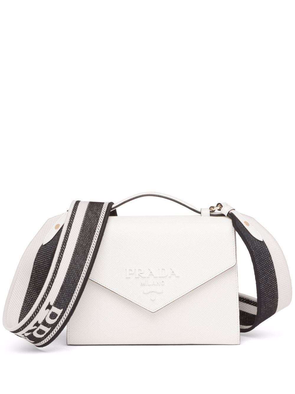 Pra*a lettering-logo tote bag
