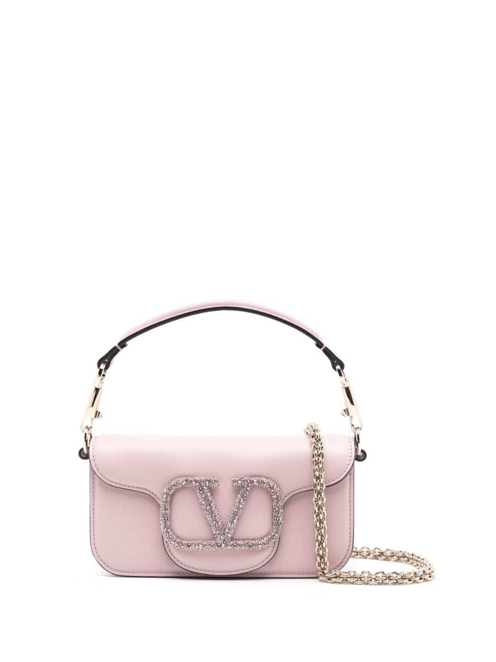 Valentino Garavani Locò crystal-embellished shoulder bag