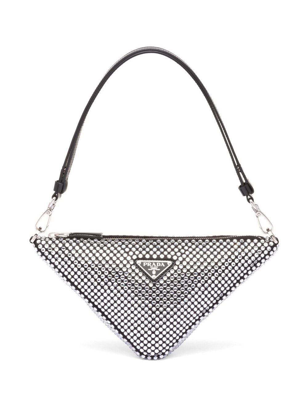 Pra*a Pra*a triangle crystal-embellished bag