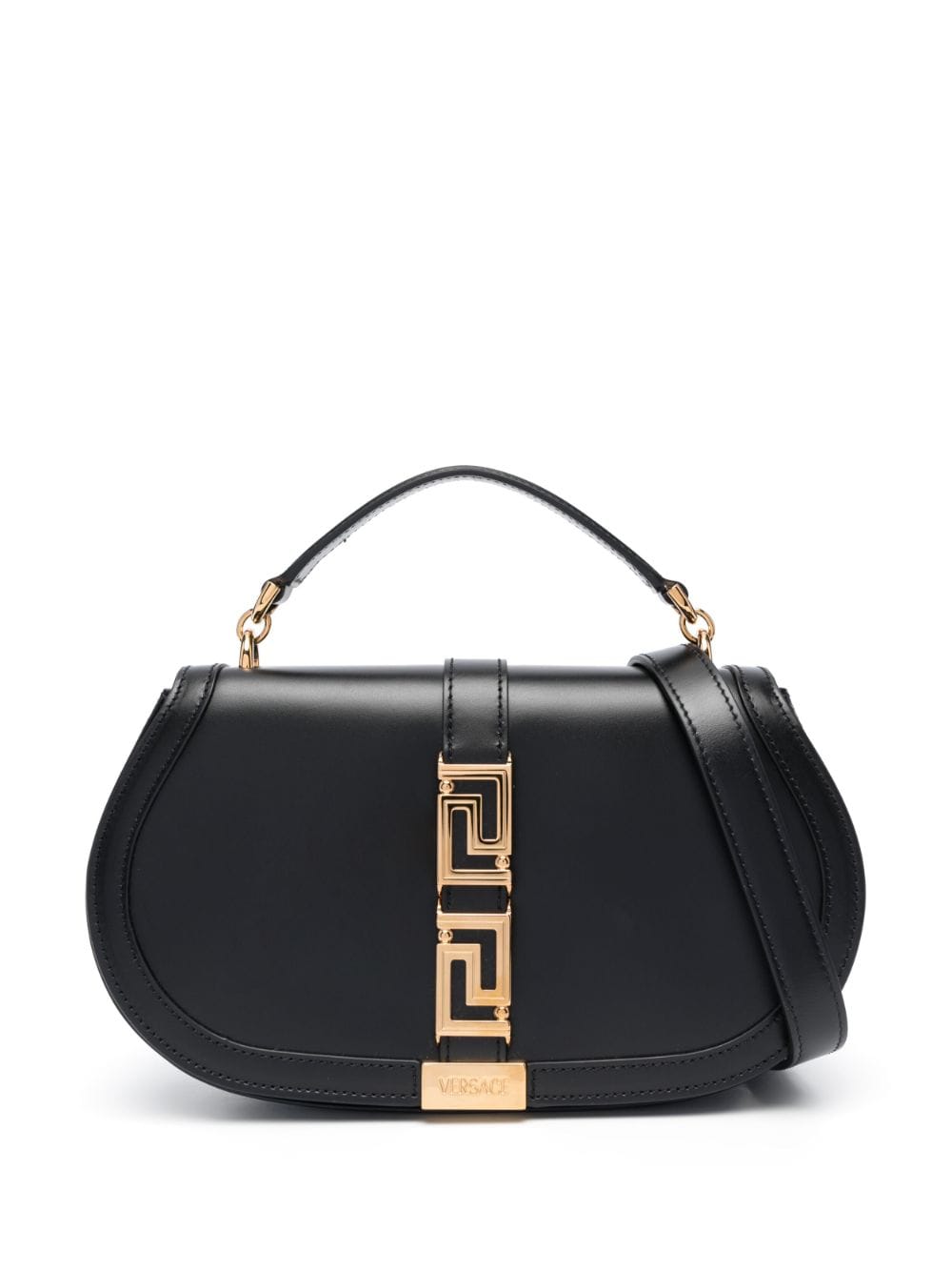 Versace Greca Goddess leather shoulder bag