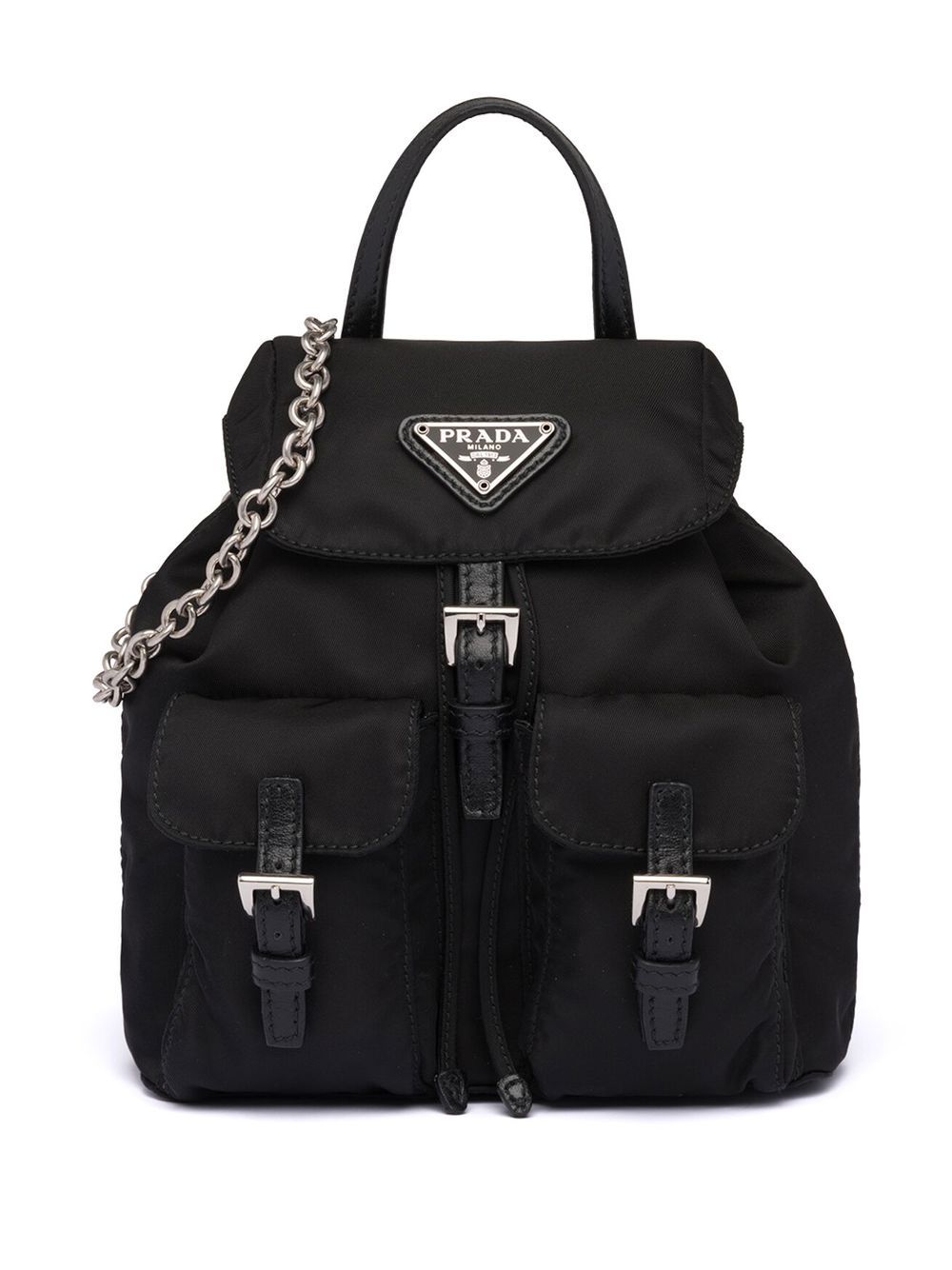 Pra*a vela logo-plaque backpack