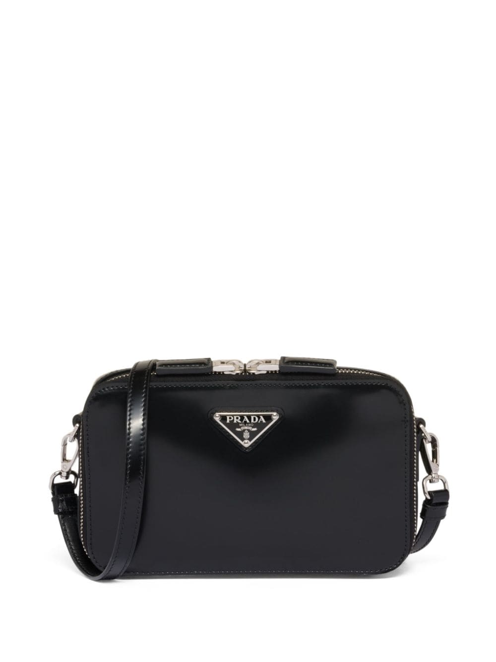 Pra*a small brique brushed crossbody bag