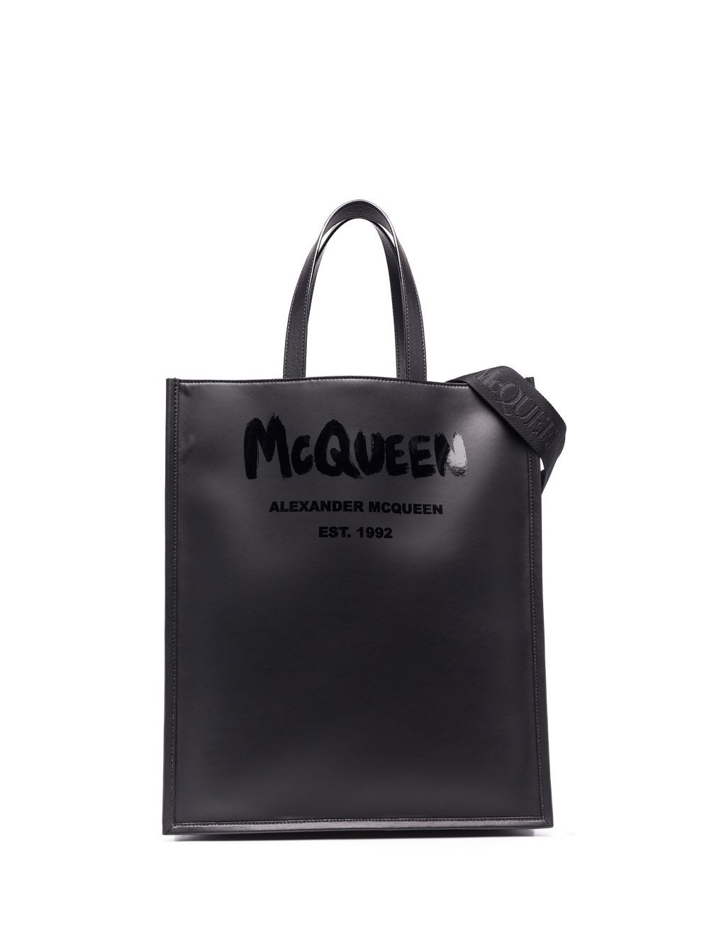 Alexander McQueen logo-print tote bag