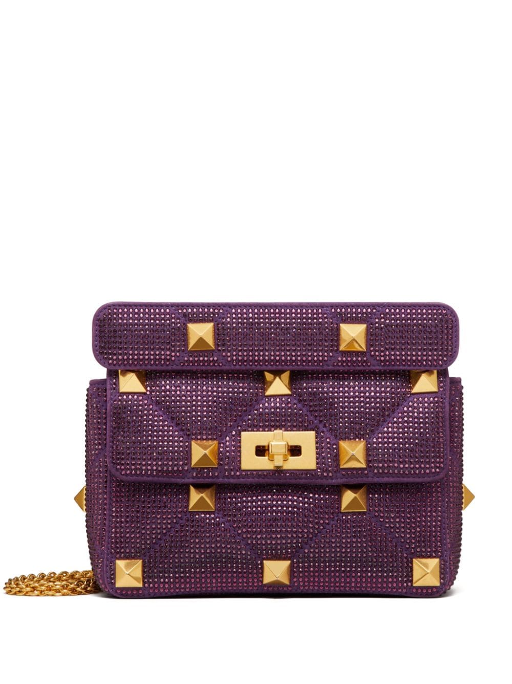 Valentino Garavani medium Roman Stud rhinestone-embellished shoulder bag