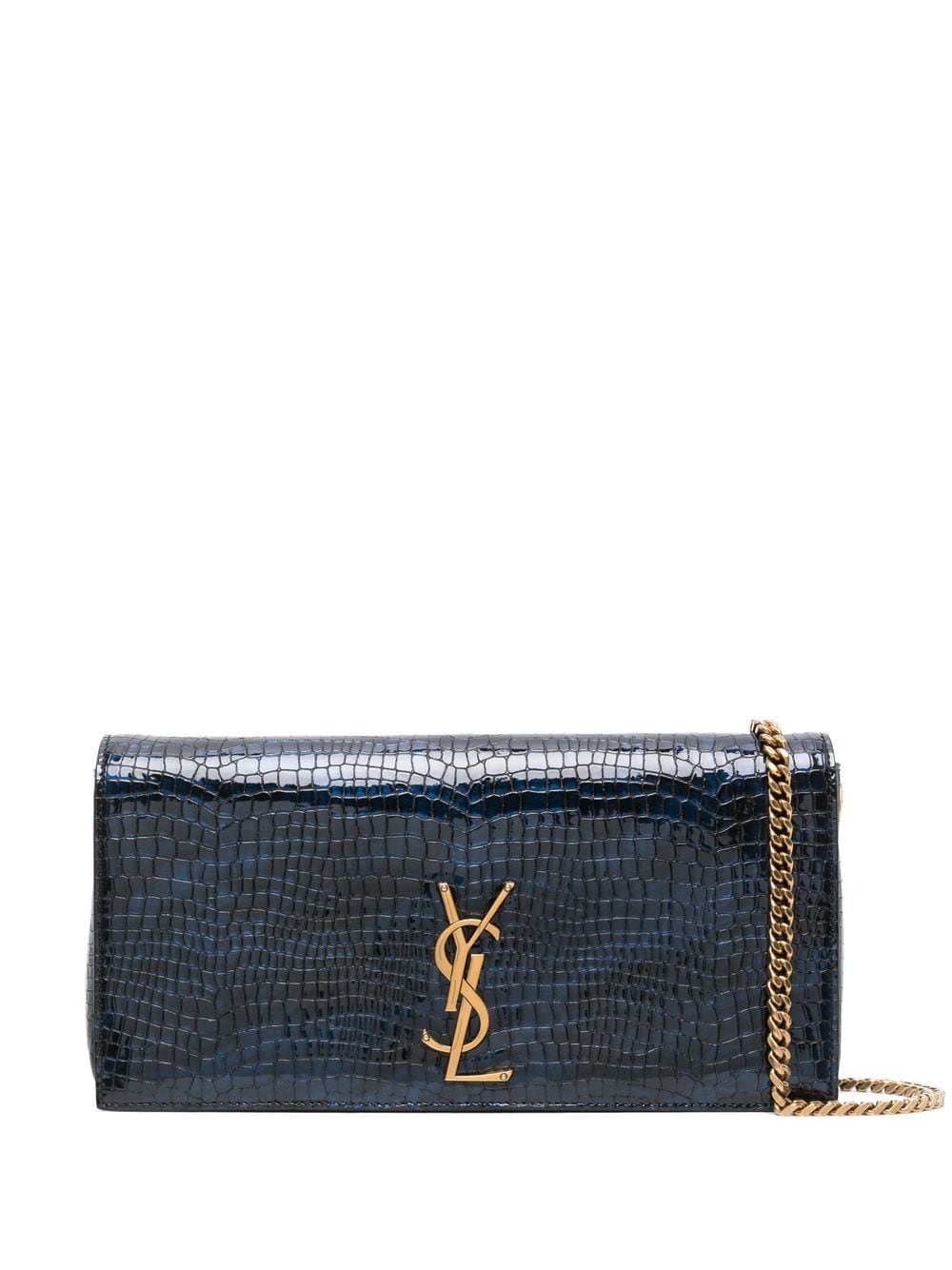 Saint Laurent Kate crocodile-embossed shoulder bag