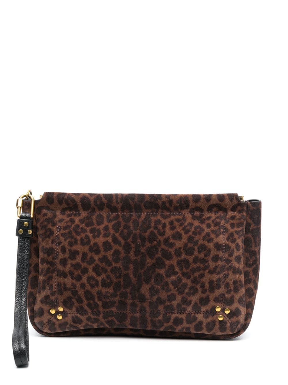 Jérôme Dreyfuss Clap L leopard-print clutch bag